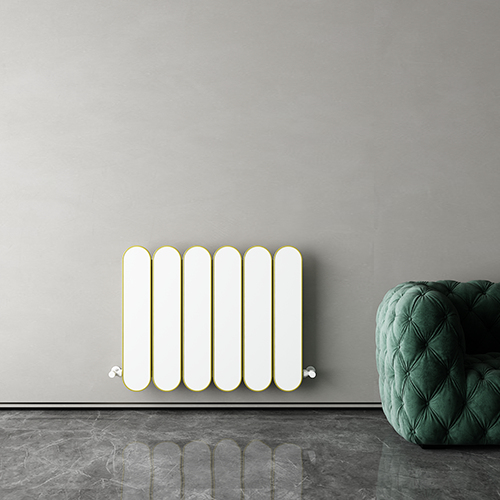 Carisa Magico Termoarredo Orizzontale in Alluminio Design Moderno Bianco