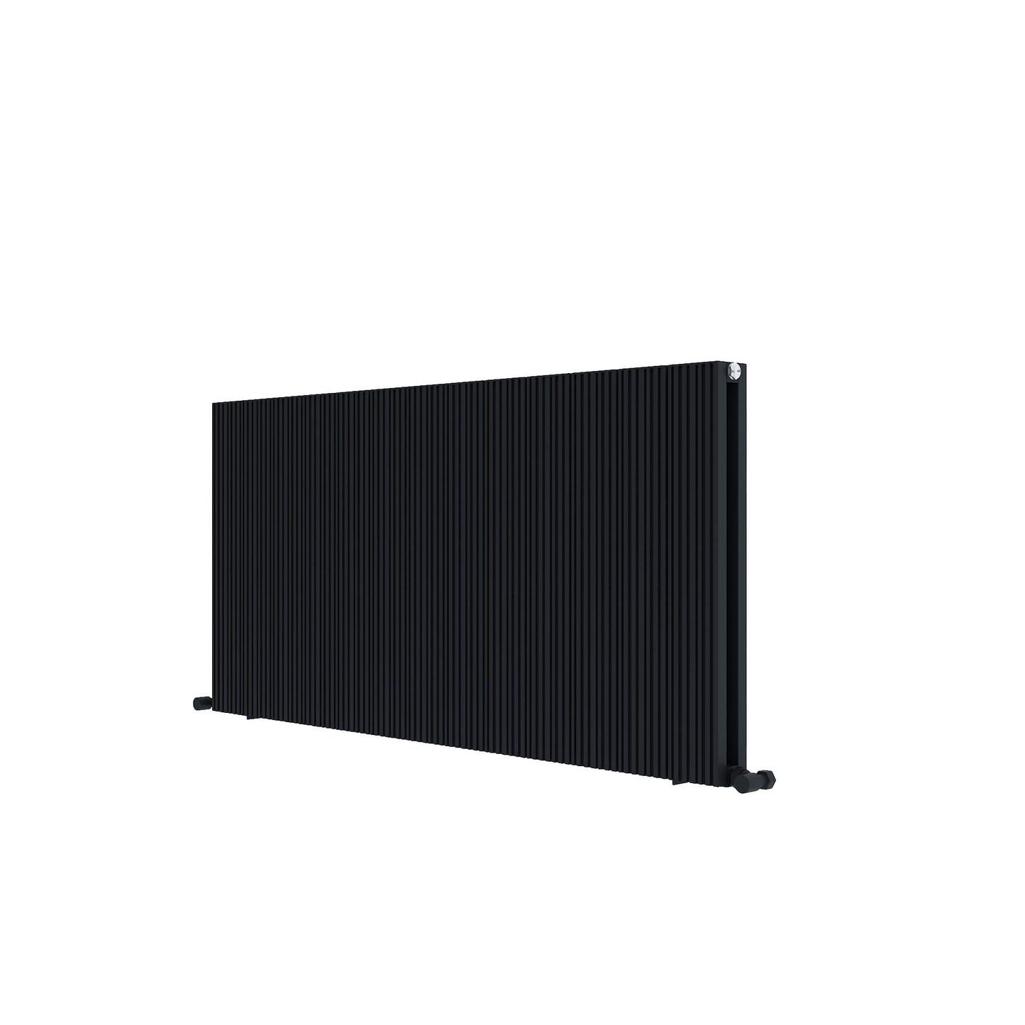 Radiatore Orizzontale Carisa Monza in Alluminio Design Moderno Nero