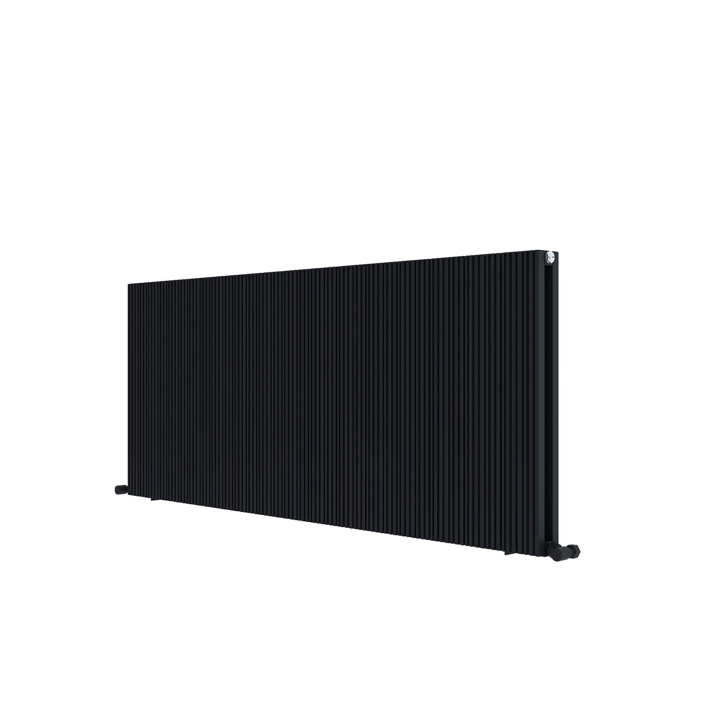 Radiatore Orizzontale Carisa Monza in Alluminio Design Moderno Nero