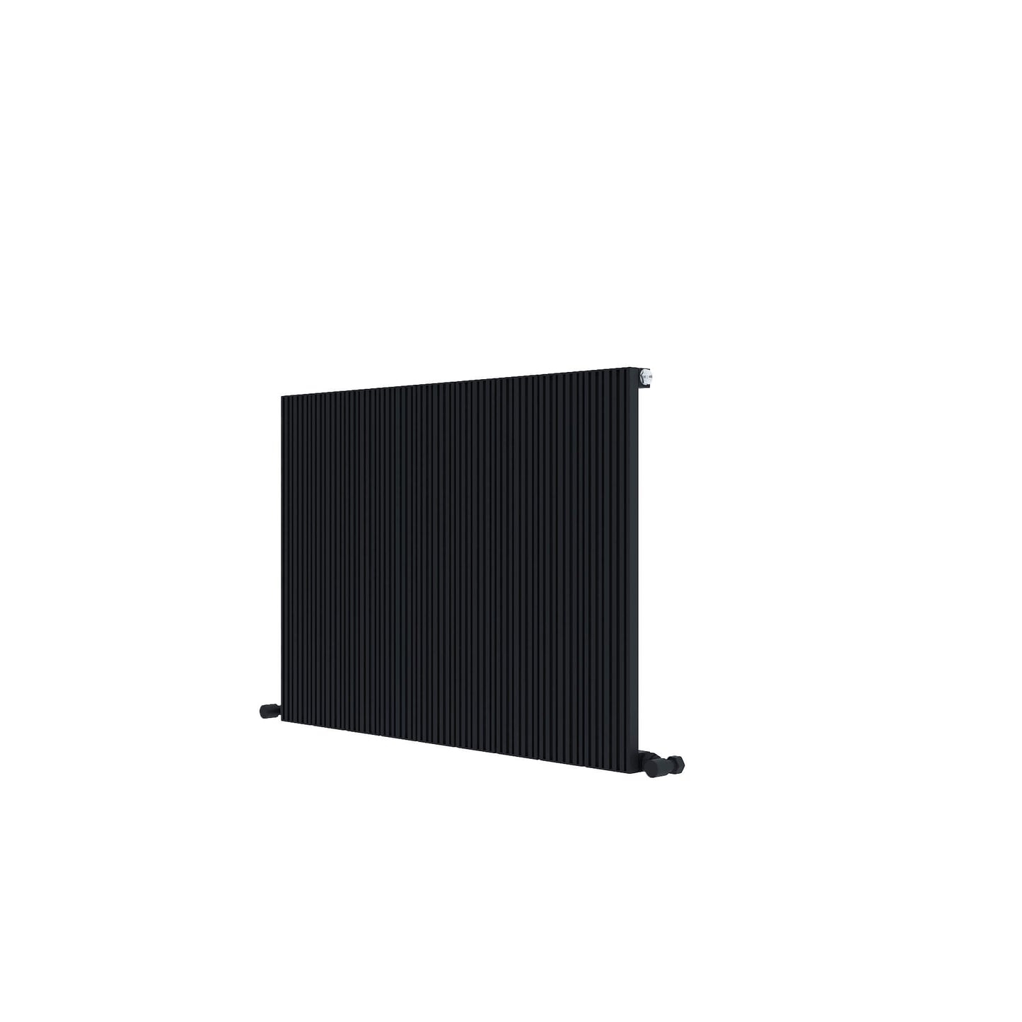 Radiatore Orizzontale Carisa Monza in Alluminio Design Moderno Nero