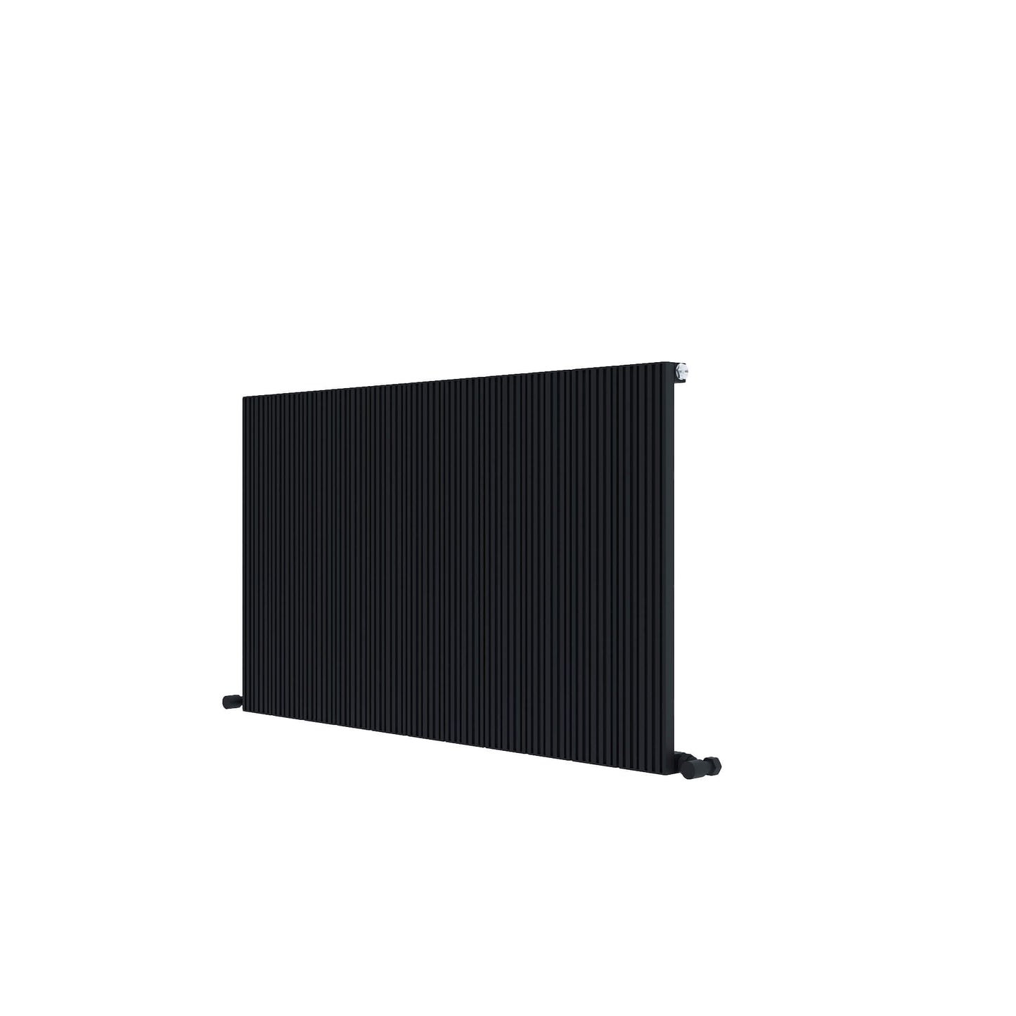 Radiatore Orizzontale Carisa Monza in Alluminio Design Moderno Nero