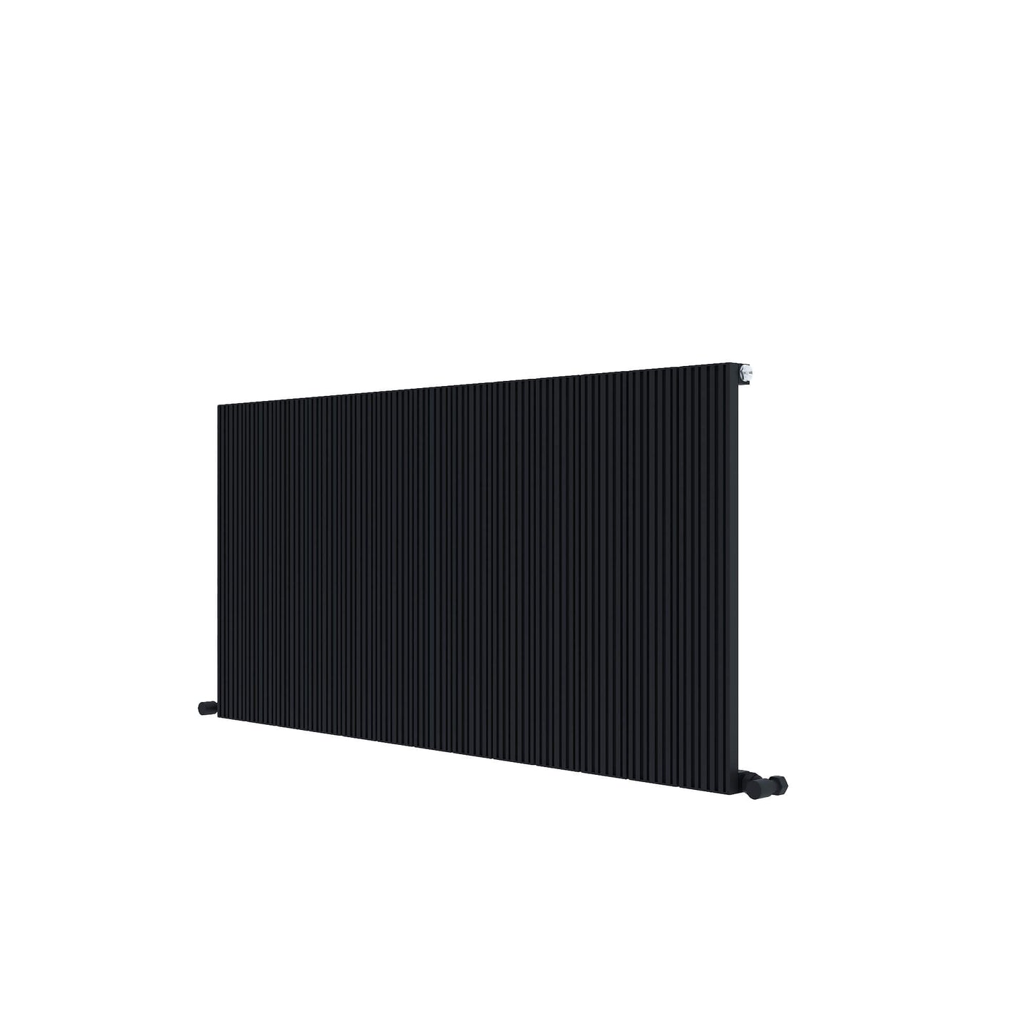 Radiatore Orizzontale Carisa Monza in Alluminio Design Moderno Nero