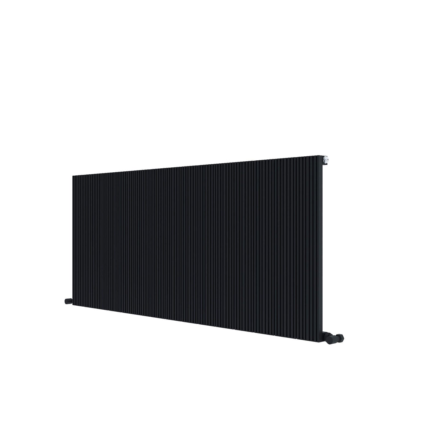 Radiatore Orizzontale Carisa Monza in Alluminio Design Moderno Nero