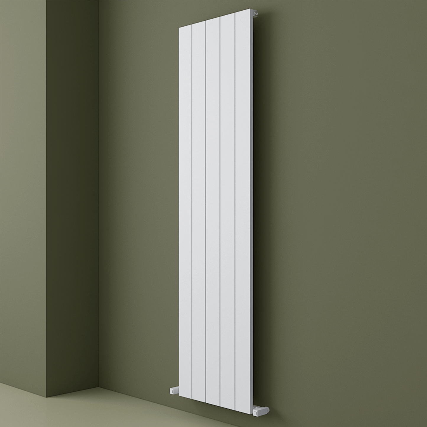 Carisa Nemo Termoarredo Verticale in Alluminio Design Moderno Bianco