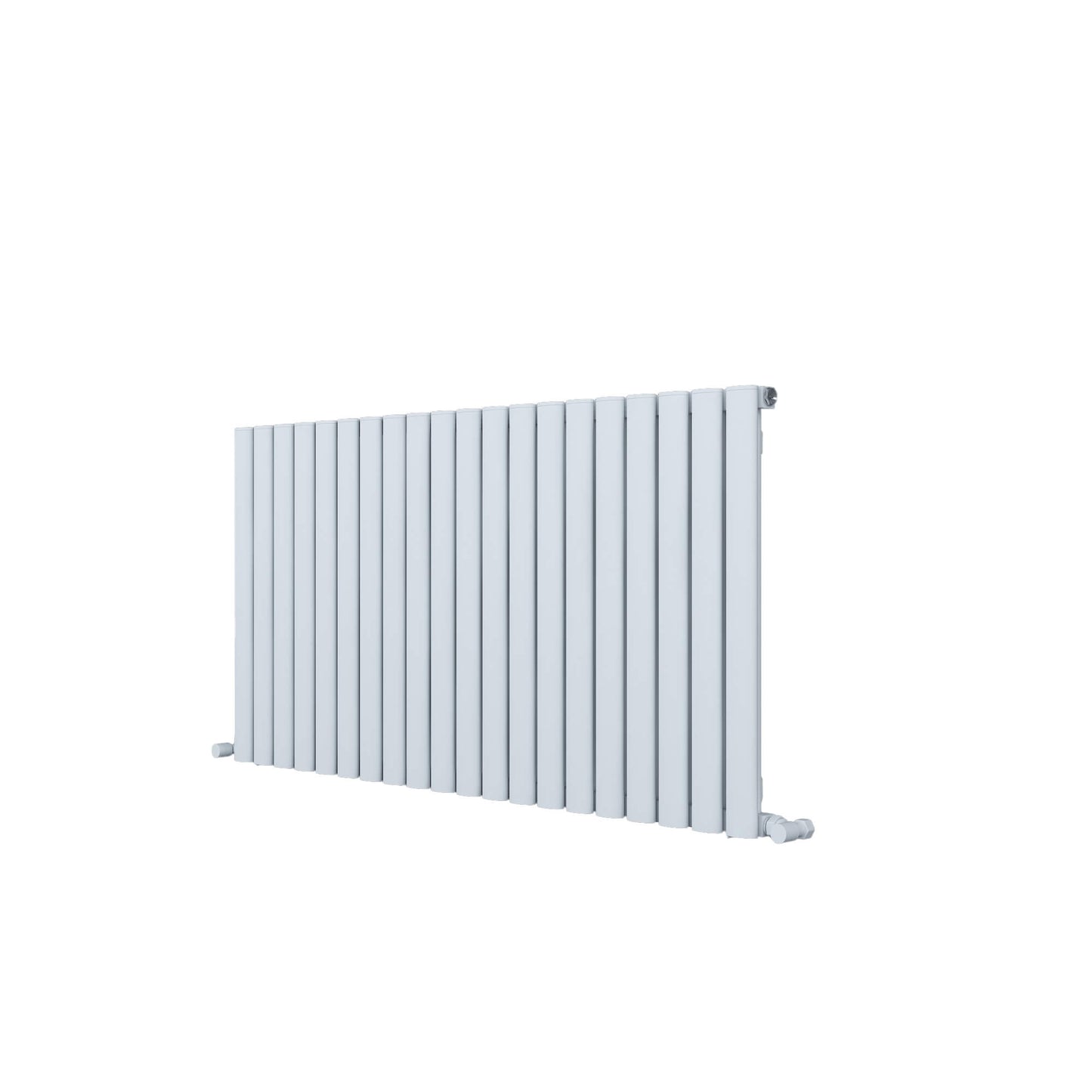Termoarredo Orizzontale Carisa Tallis in Alluminio Design Moderno Bianco