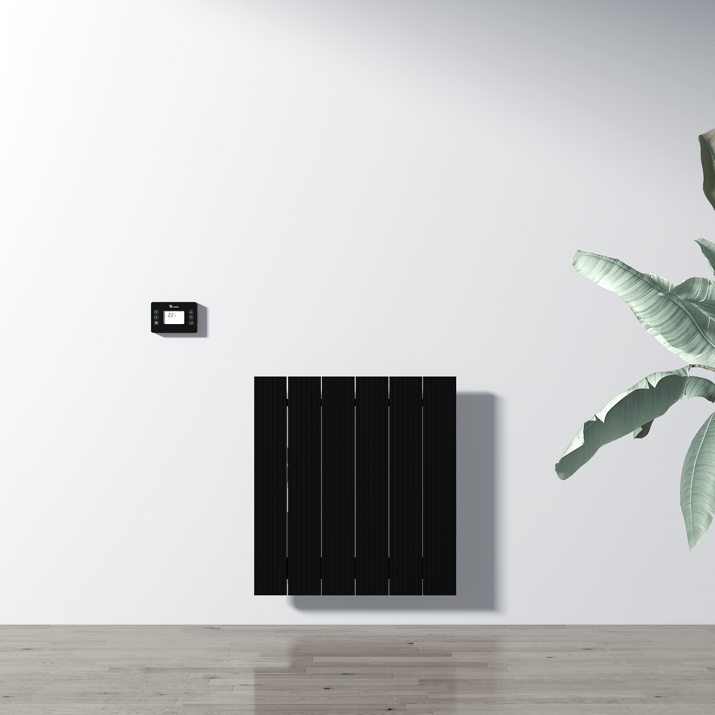Termoarredo Elettrico Orizzontale Carisa Boreas M Design Moderno Nero