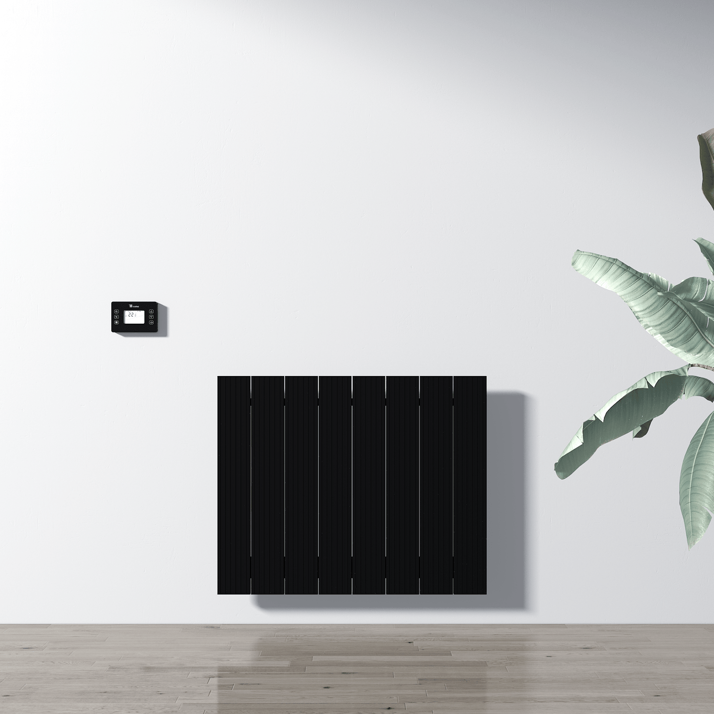 Termoarredo Elettrico Orizzontale Carisa Boreas M Design Moderno Nero