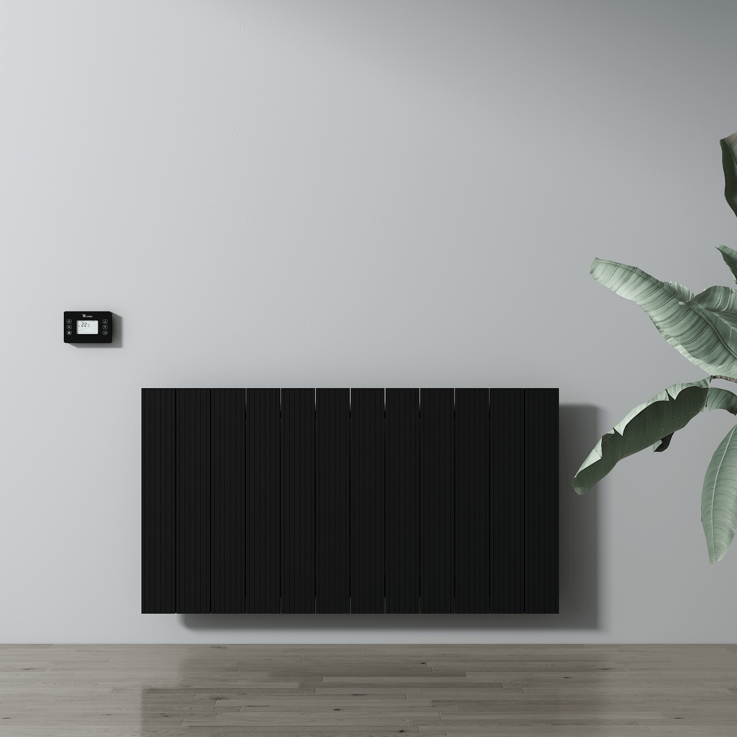 Termoarredo Elettrico Orizzontale Carisa Boreas M Design Moderno Nero