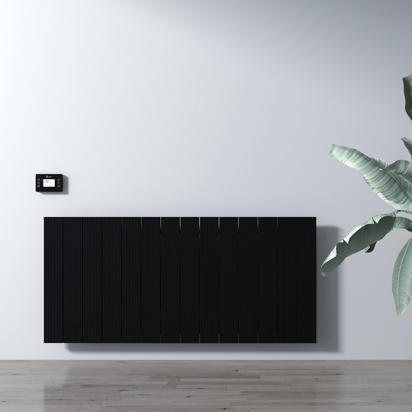 Termoarredo Elettrico Orizzontale Carisa Boreas M Design Moderno Nero