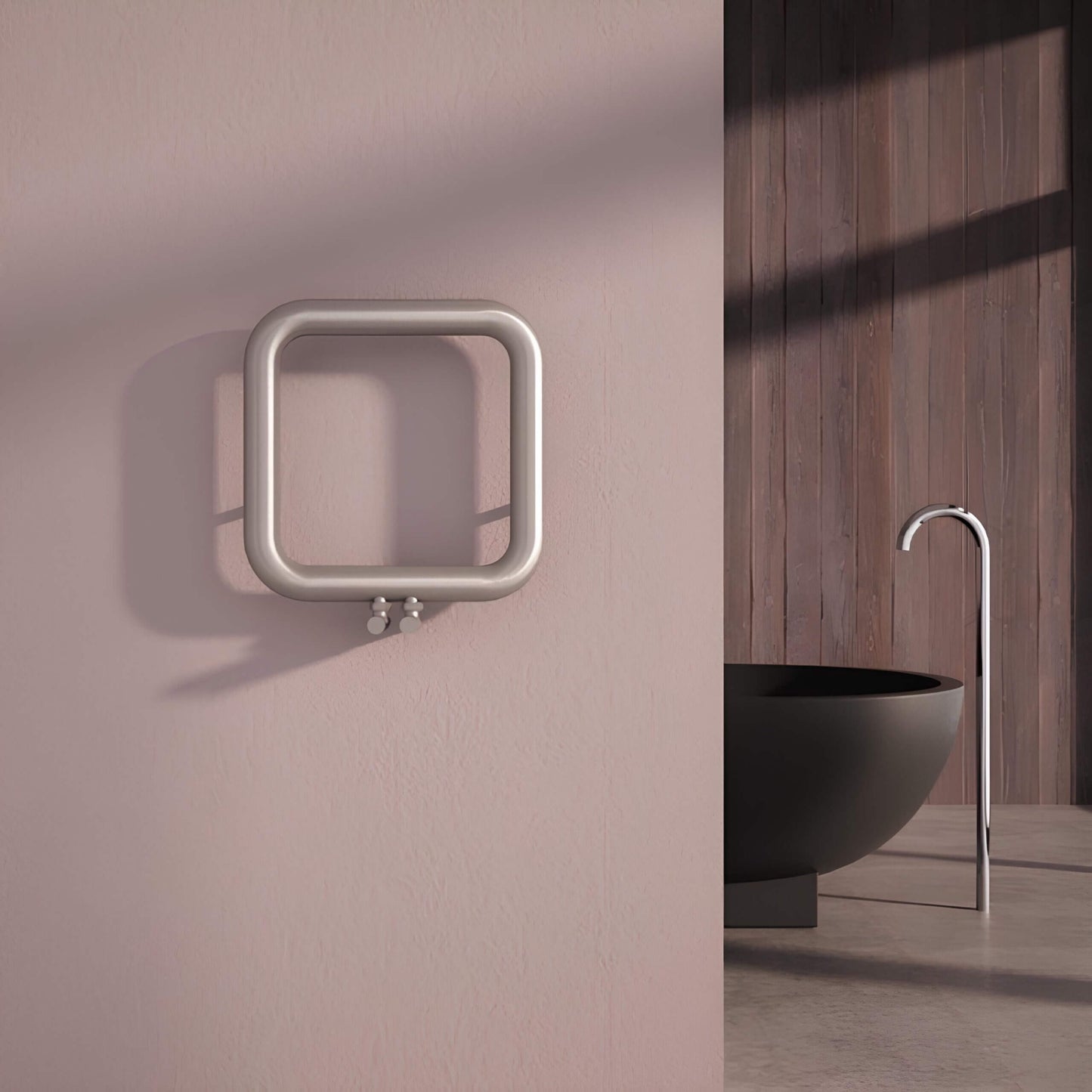 Scaldasalviette Carisa Baro in Acciaio Inox dal Design Moderno Satinato Lucido