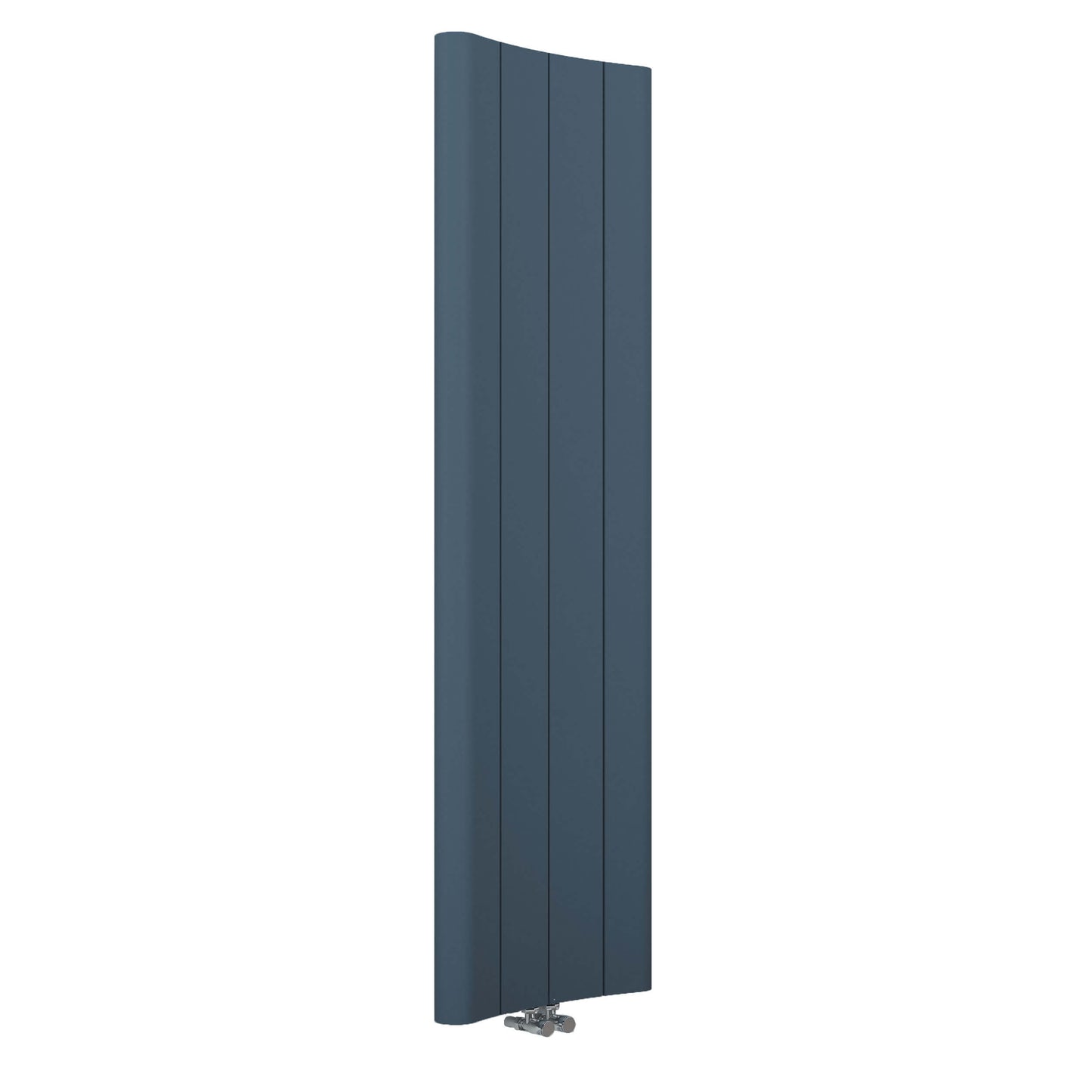 Carisa Curvy Termoarredo Verticale in Alluminio Design Moderno Antracite