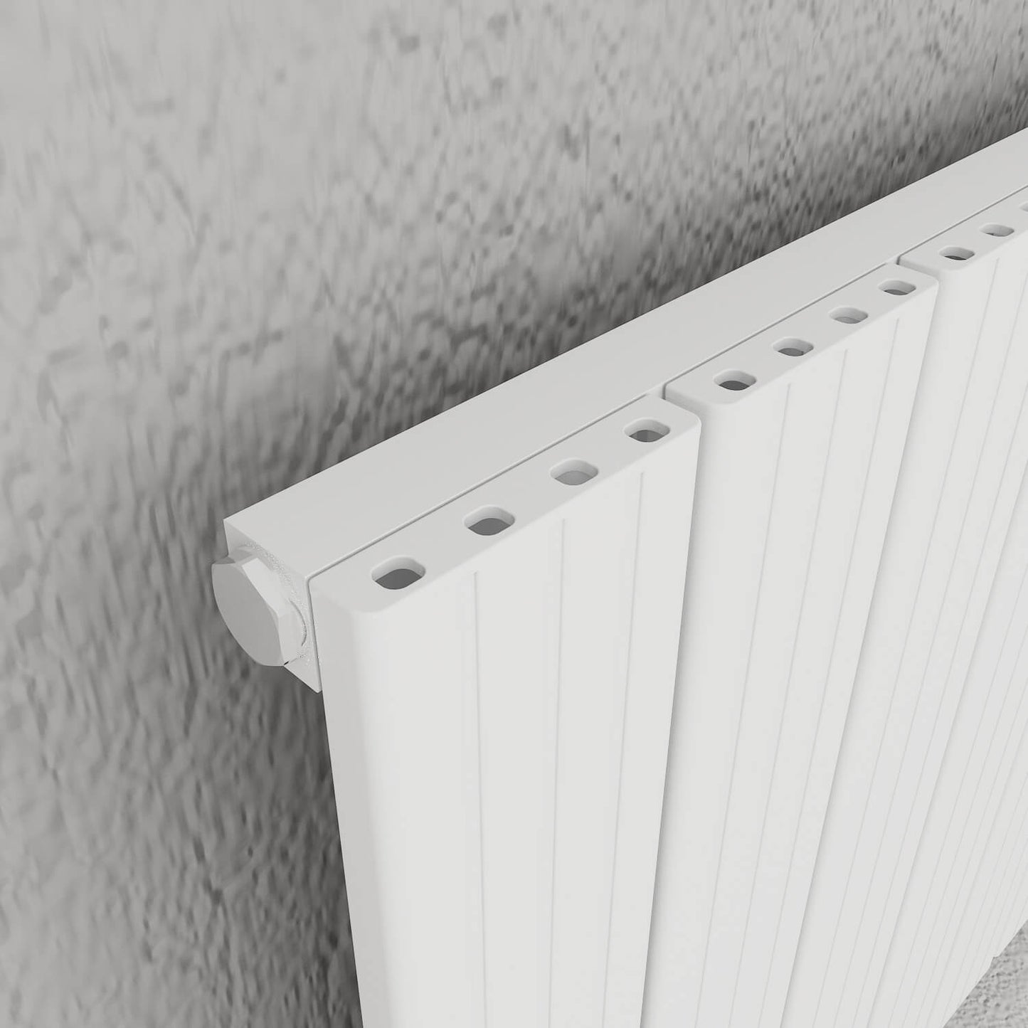 Radiatore Orizzontale in Alluminio Carisa Chambord Design Moderno Bianco