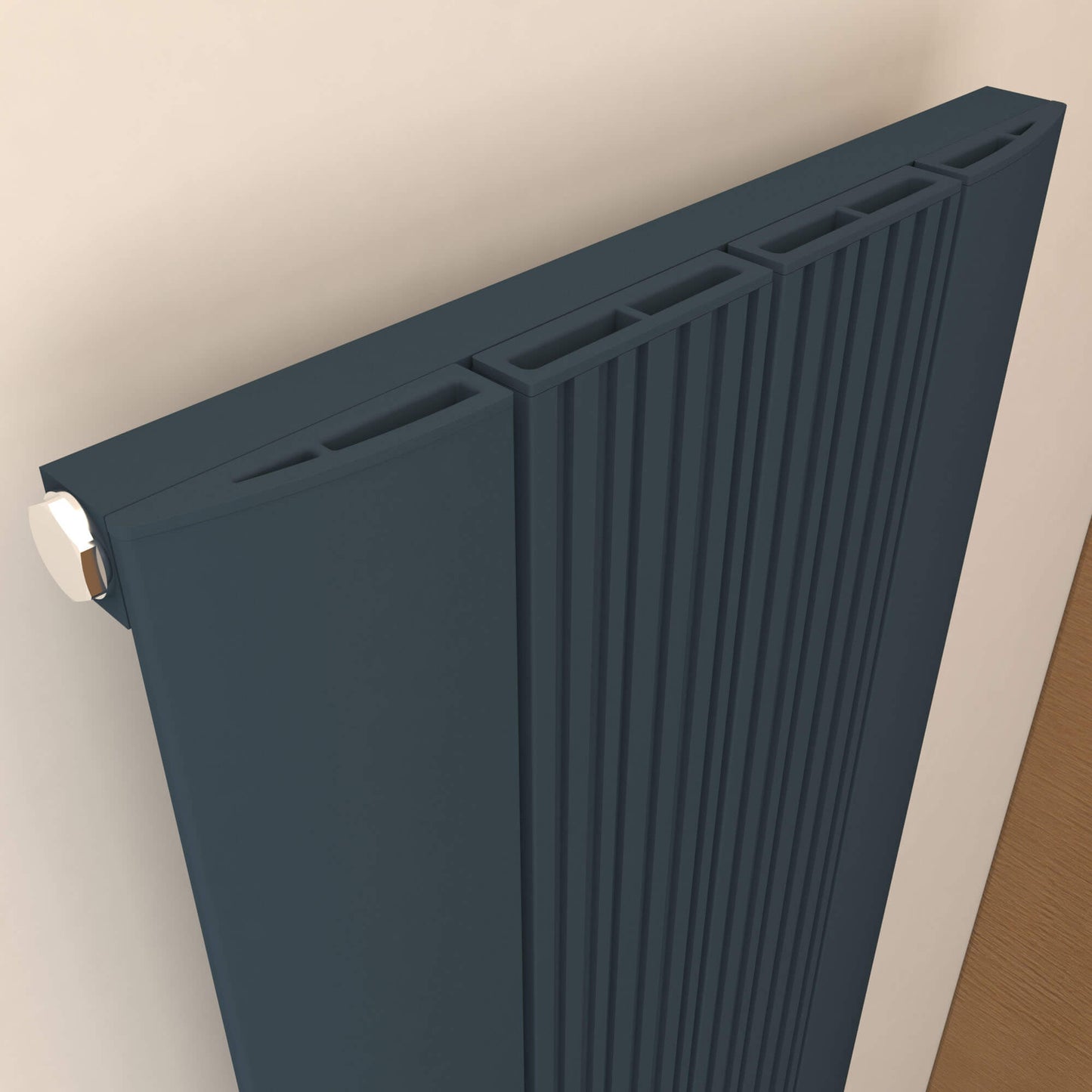 Carisa Dune Termoarredo Orizzontale in Alluminio Design Moderno Antracite