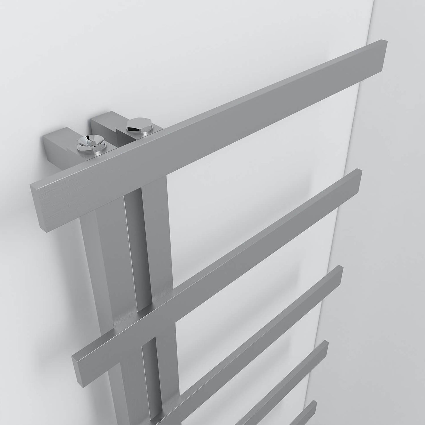 Scaldasalviette Carisa Grace in Acciaio Inox dal Design Moderno Satinato Lucido