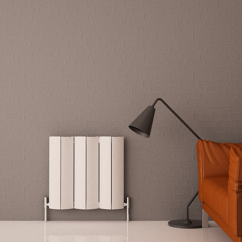 Carisa Nixie Termoarredo Orizzontale in Alluminio Design Moderno Bianco