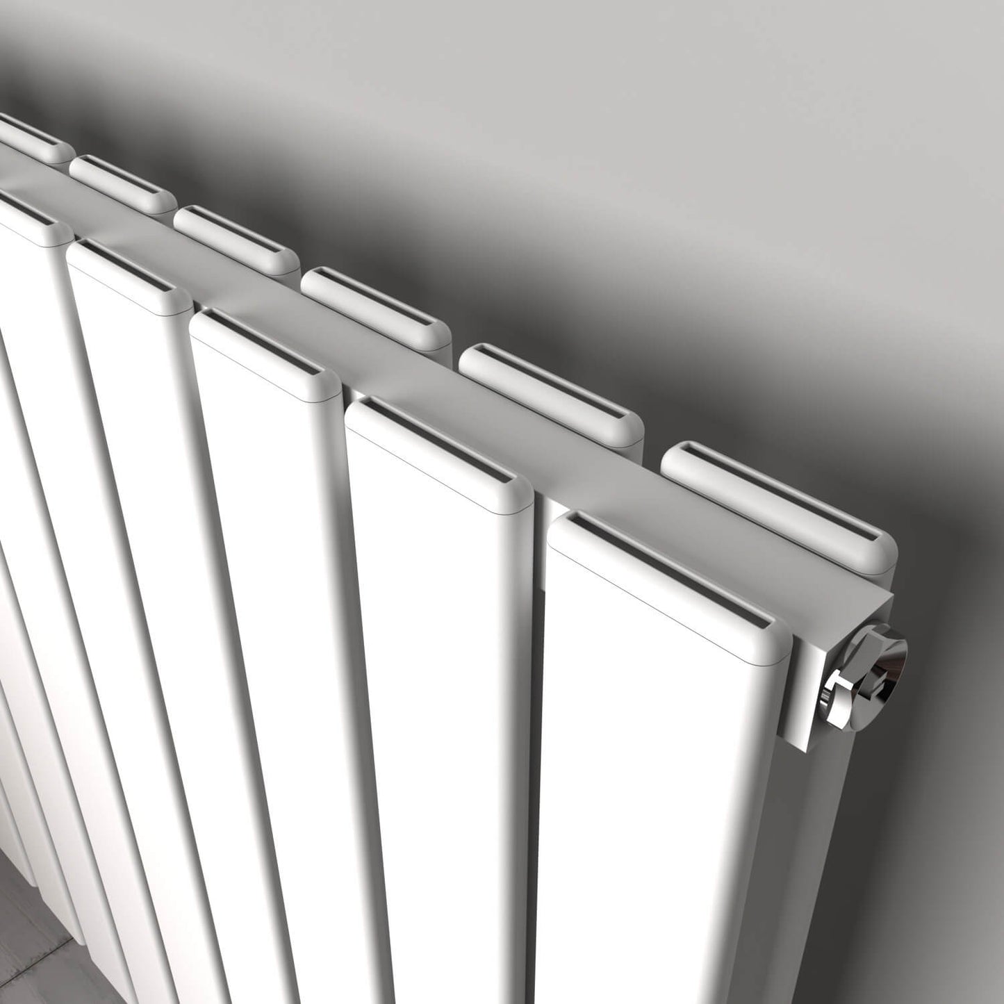 Termoarredo Orizzontale Carisa Plata in Alluminio Design Moderno Bianco