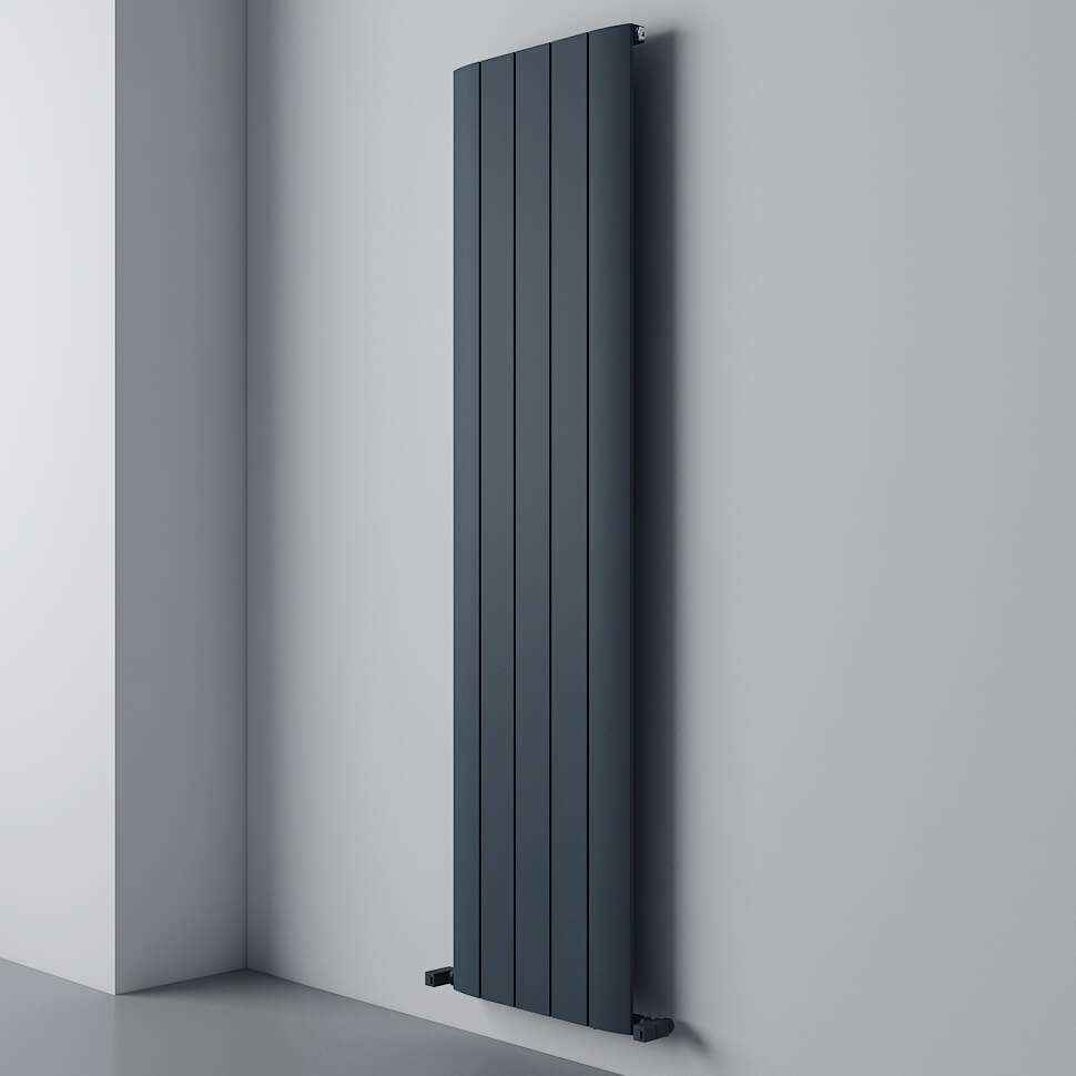 Termoarredo Carisa Slim Verticale in Alluminio Design Moderno Antracite