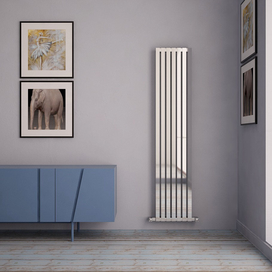 Carisa Sarp Termoarredo Verticale in Acciaio Inox Design Moderno Lucido a Specchio
