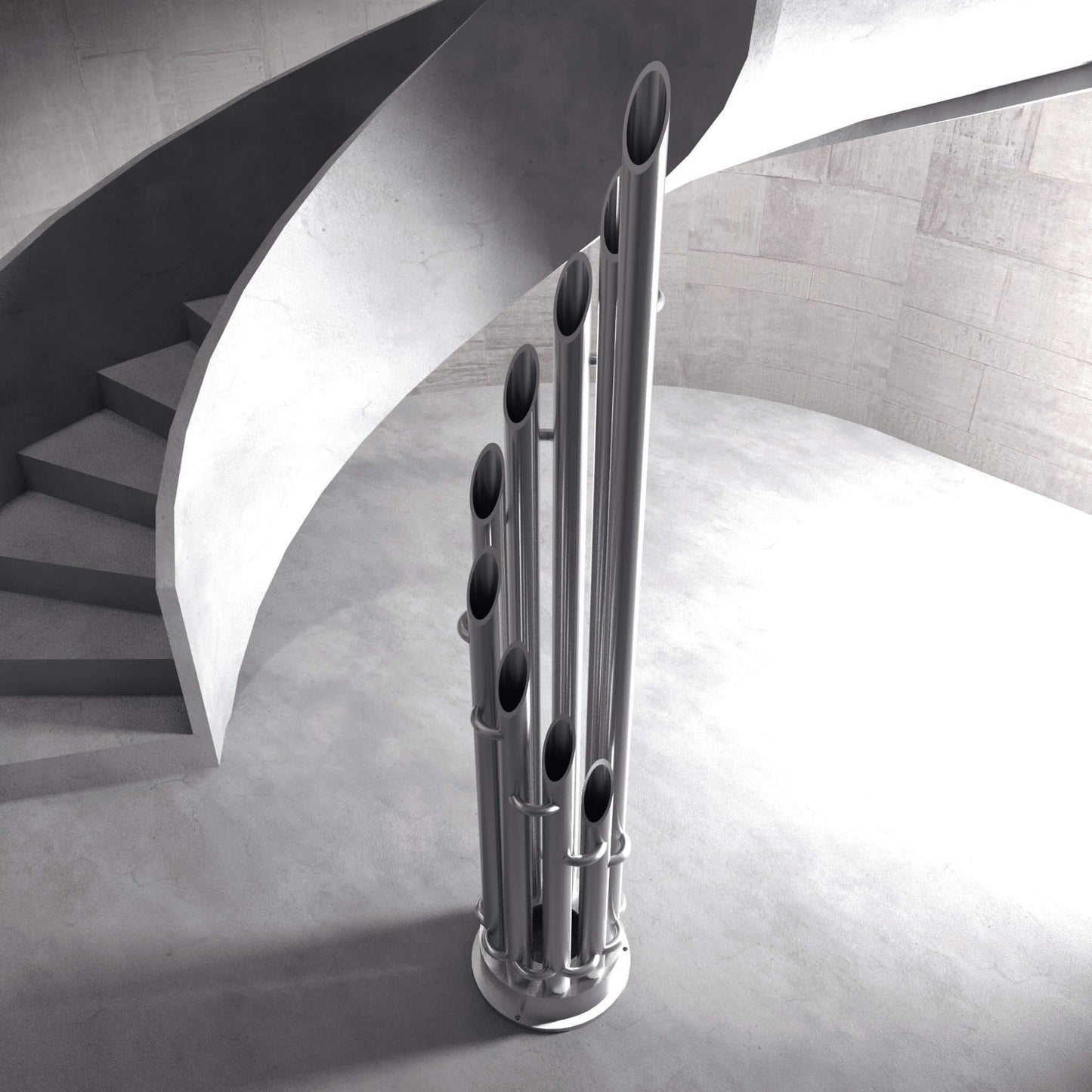 Carisa Unique Termoarredo Verticale in Acciaio Inox Design Moderno Satinato Lucido