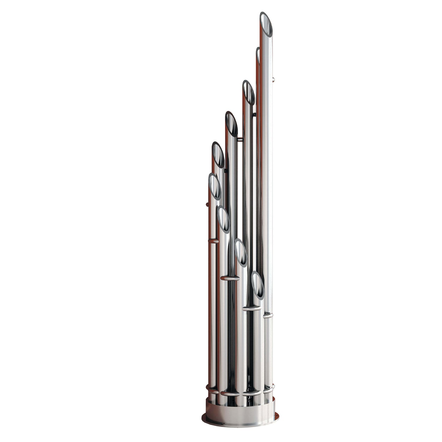 Carisa Unique Termoarredo Verticale in Acciaio Inox Design Moderno Satinato Lucido