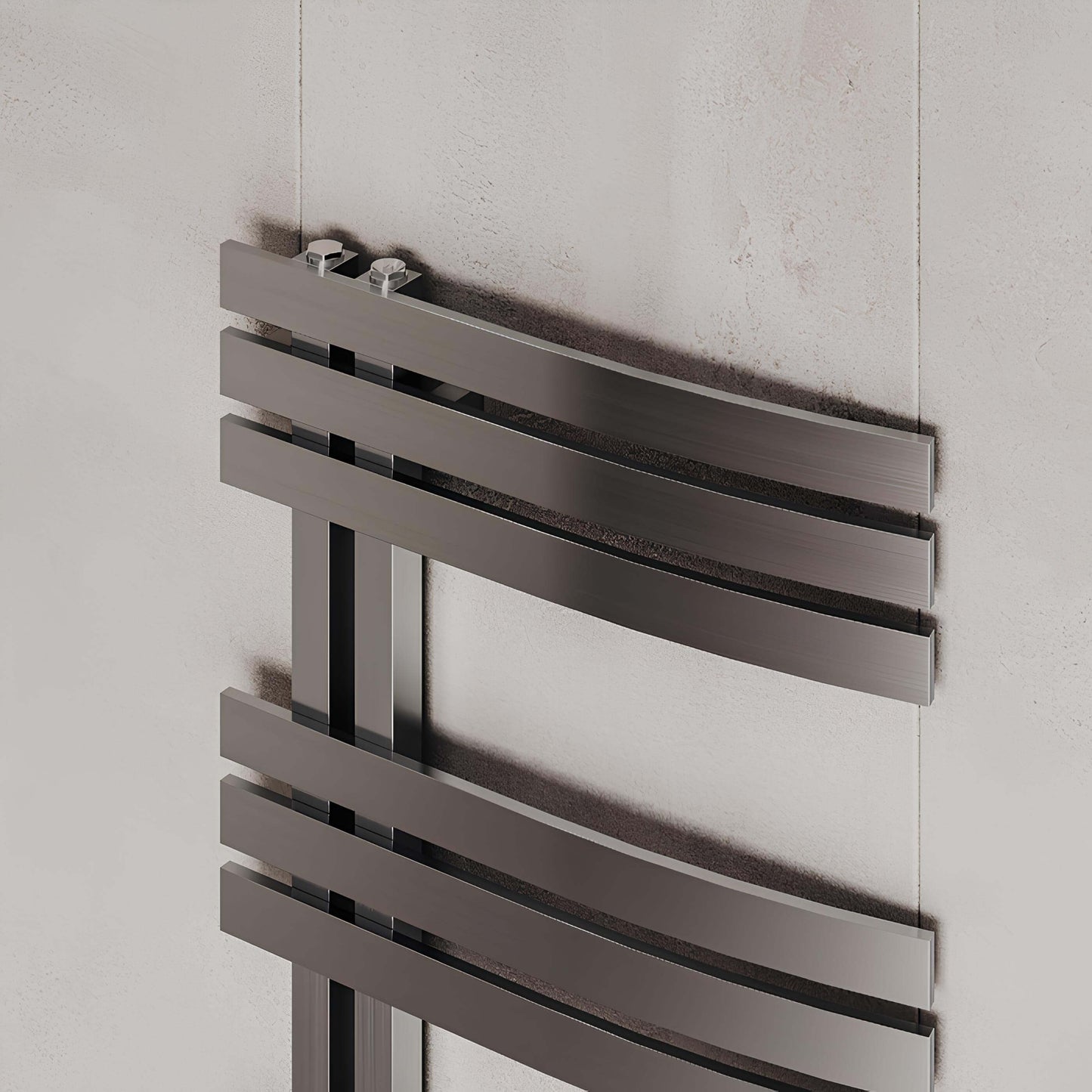 Scaldasalviette Carisa Adore in Acciaio Inox dal Design Moderno Satinato Lucido