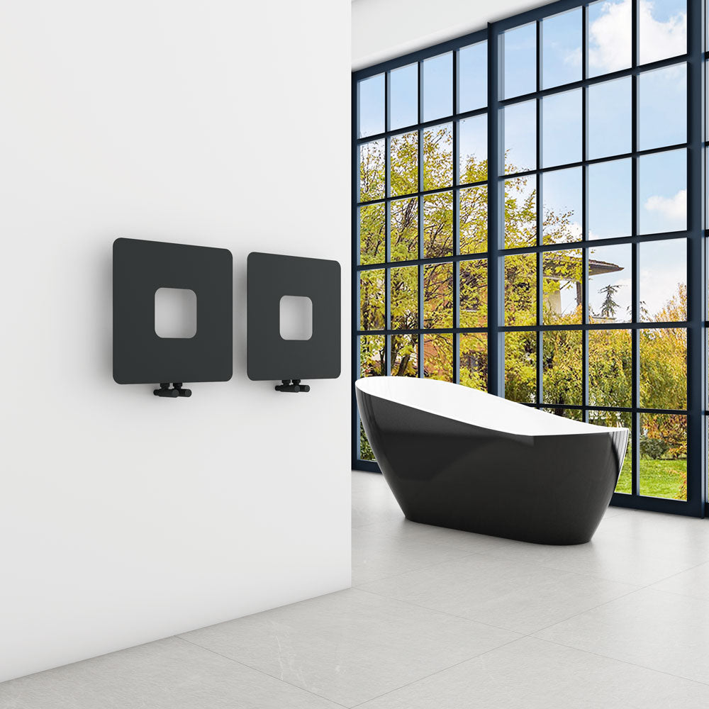 Carisa Dublin Slim Termoarredo in Acciaio Orizzontale Design Moderno Antracite