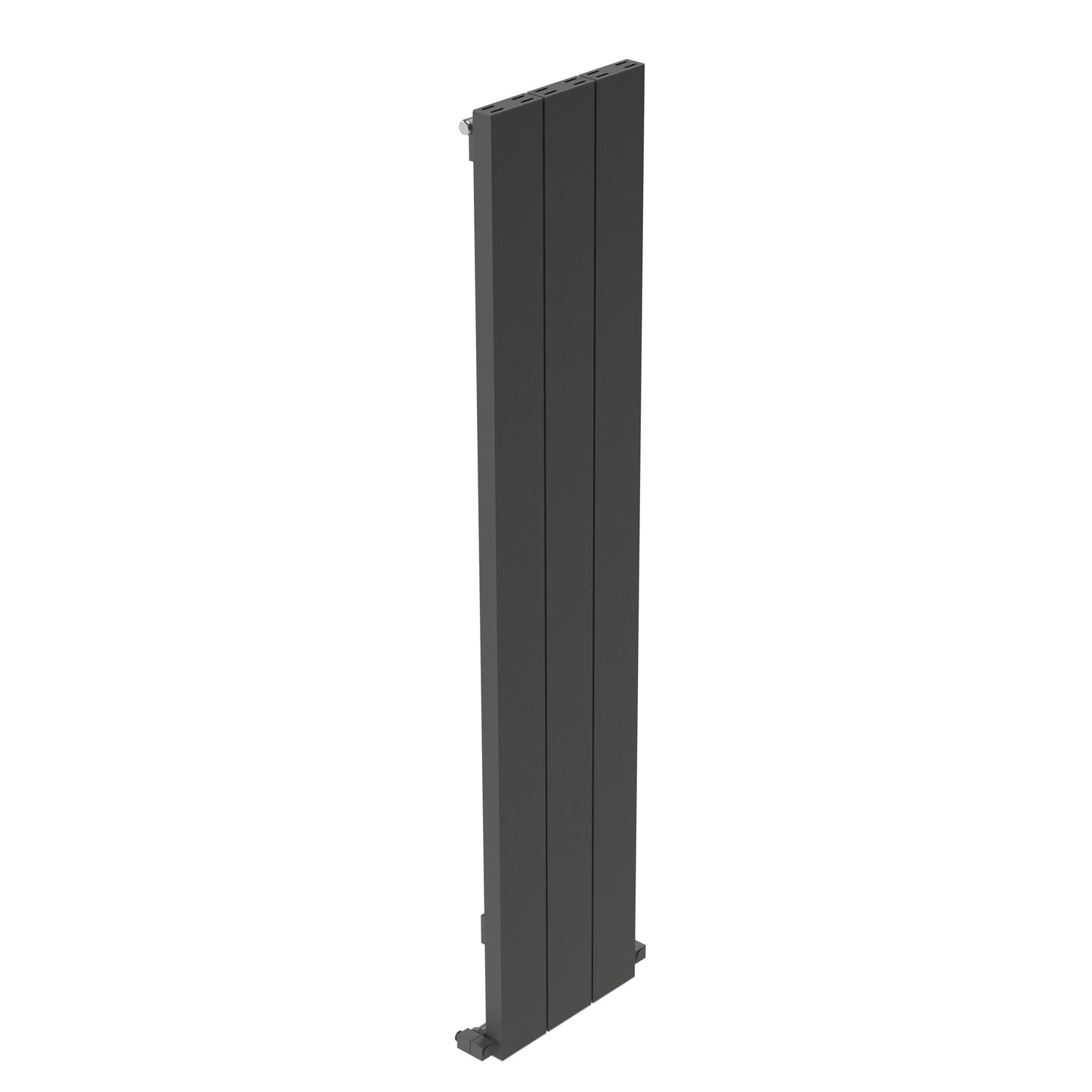 Carisa Elvino Termoarredo Verticale in Alluminio Design Moderno Grigio Scuro