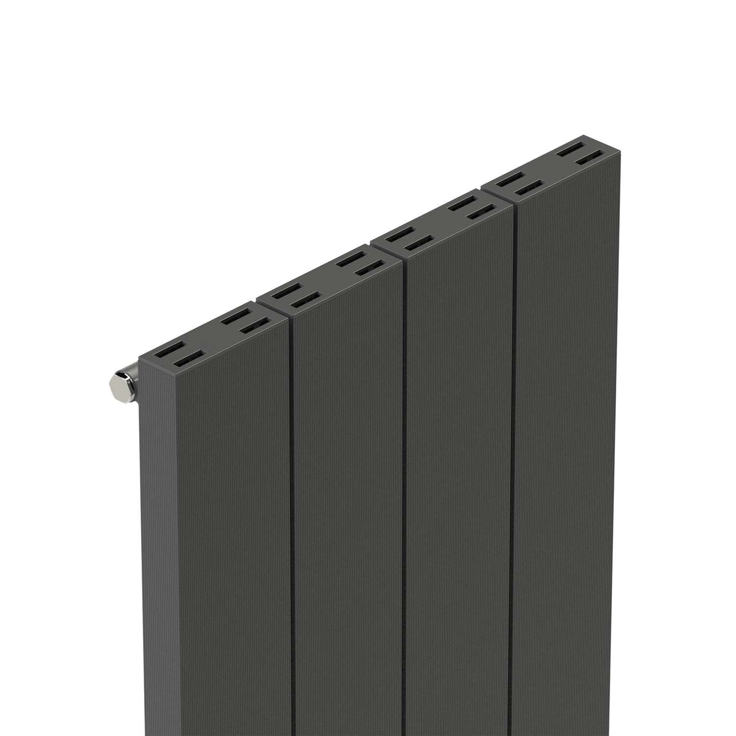 Carisa Elvino Termoarredo Verticale in Alluminio Design Moderno Grigio Scuro