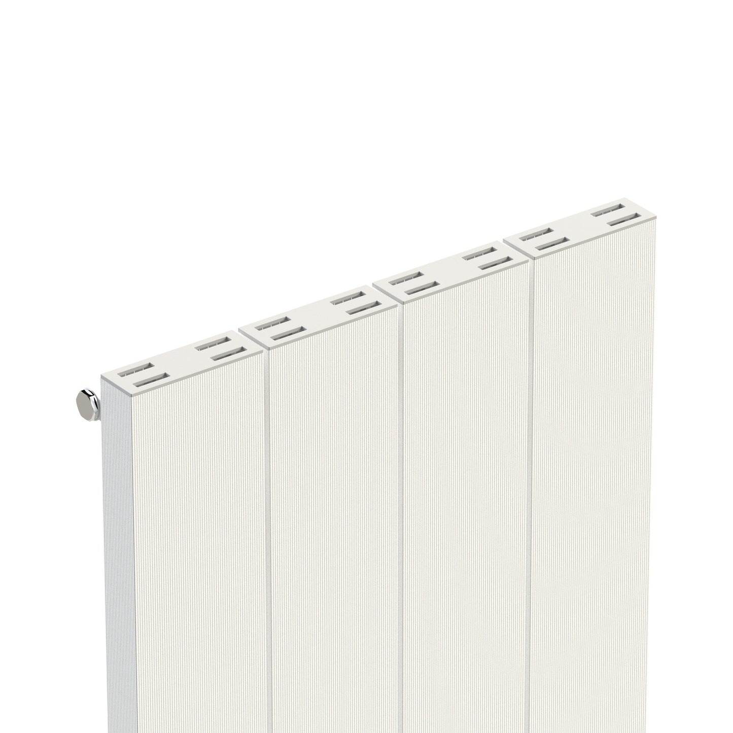 Carisa Elvino Termoarredo Verticale in Alluminio Design Moderno Bianco