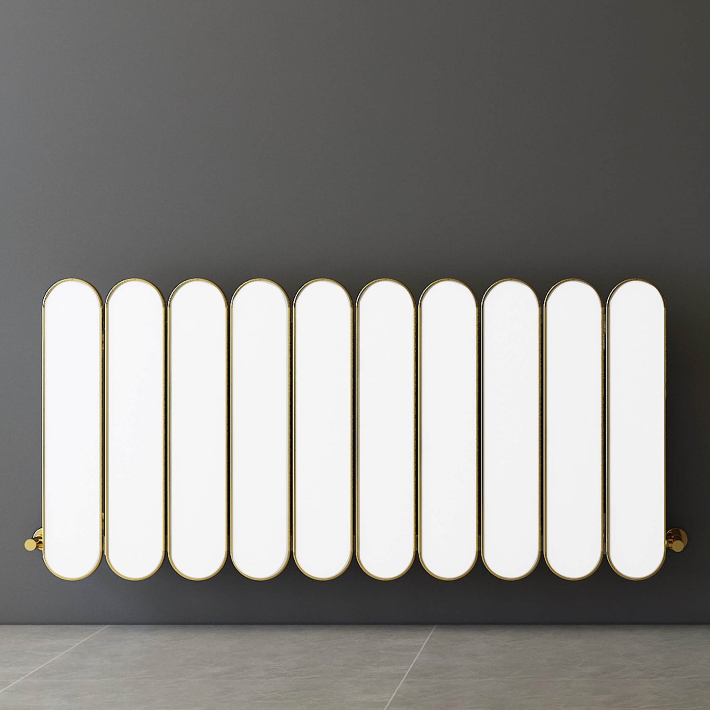 Carisa Magico Termoarredo Orizzontale in Alluminio Design Moderno Bianco