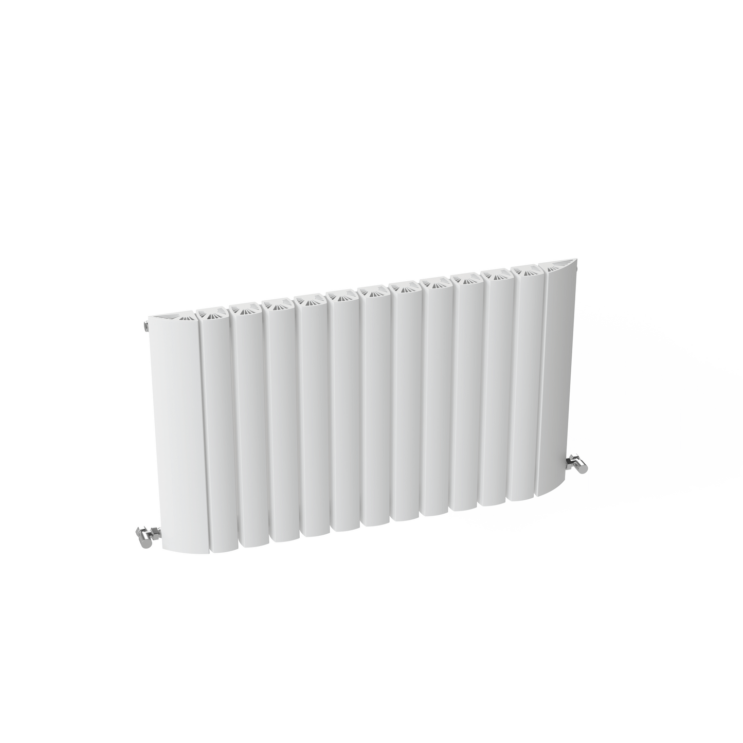 Carisa Gaia Termoarredo Orizzontale in Alluminio Design Moderno Bianco 