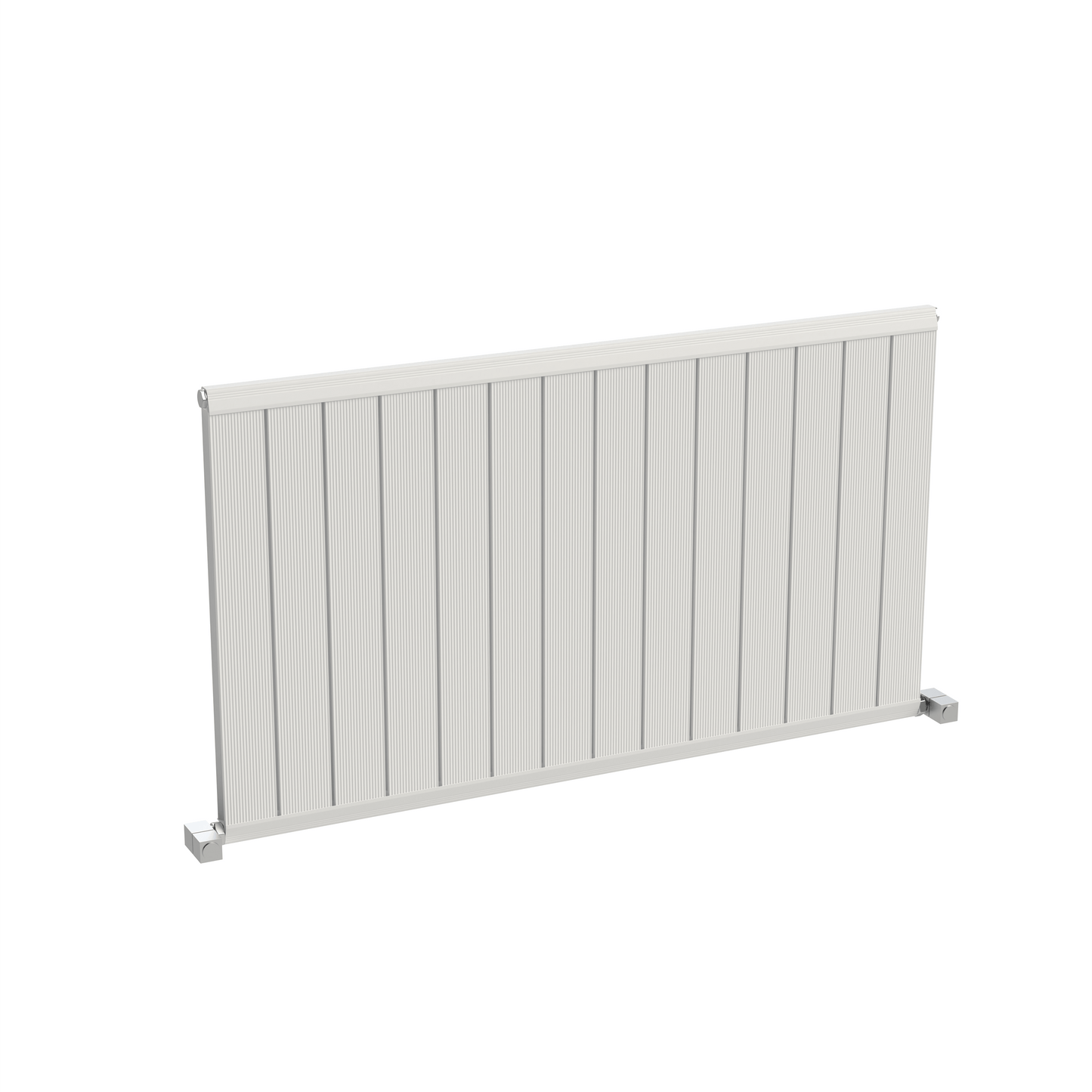 Termoarredo Orizzontale Carisa Elite in Alluminio Design Moderno Bianco 