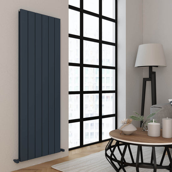 Carisa Angers Termoarredo Verticale in Alluminio Design Moderno Antracite 
