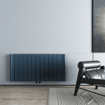 Termoarredo Orizzontale Carisa Burano in Alluminio Design Moderno Antracite 
