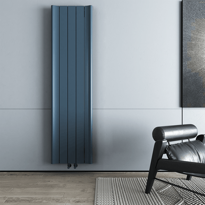 Radiatore verticale in alluminio Carisa Burano Design Moderno Antracite 