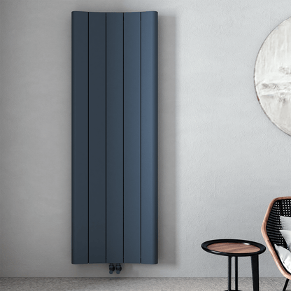 Carisa Curvy Termoarredo Verticale in Alluminio Design Moderno Antracite 
