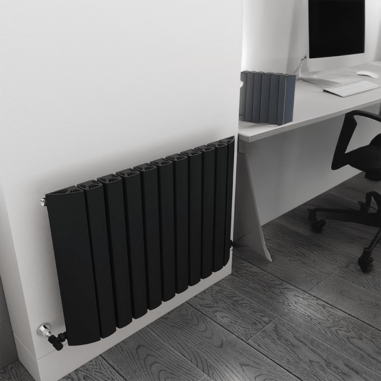Termoarredo Orizzontale Carisa Gaia in Alluminio Design Moderno Antracite 