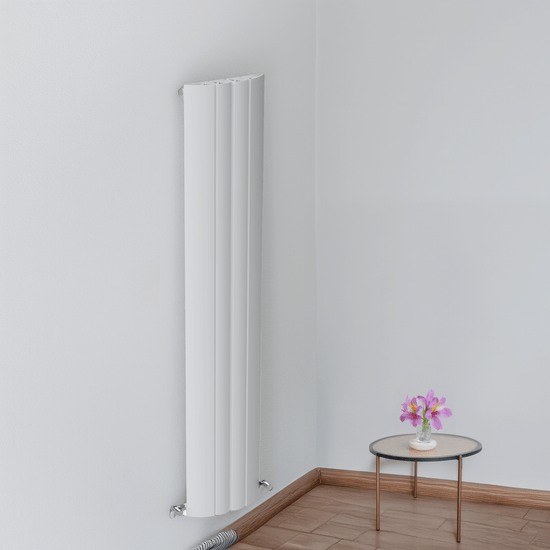 Carisa Gaia Termoarredo Verticale in Alluminio Design Moderno Bianco 