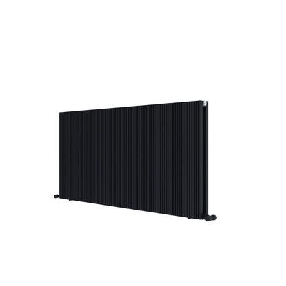 Radiatore Orizzontale Carisa Monza in Alluminio Design Moderno Nero 