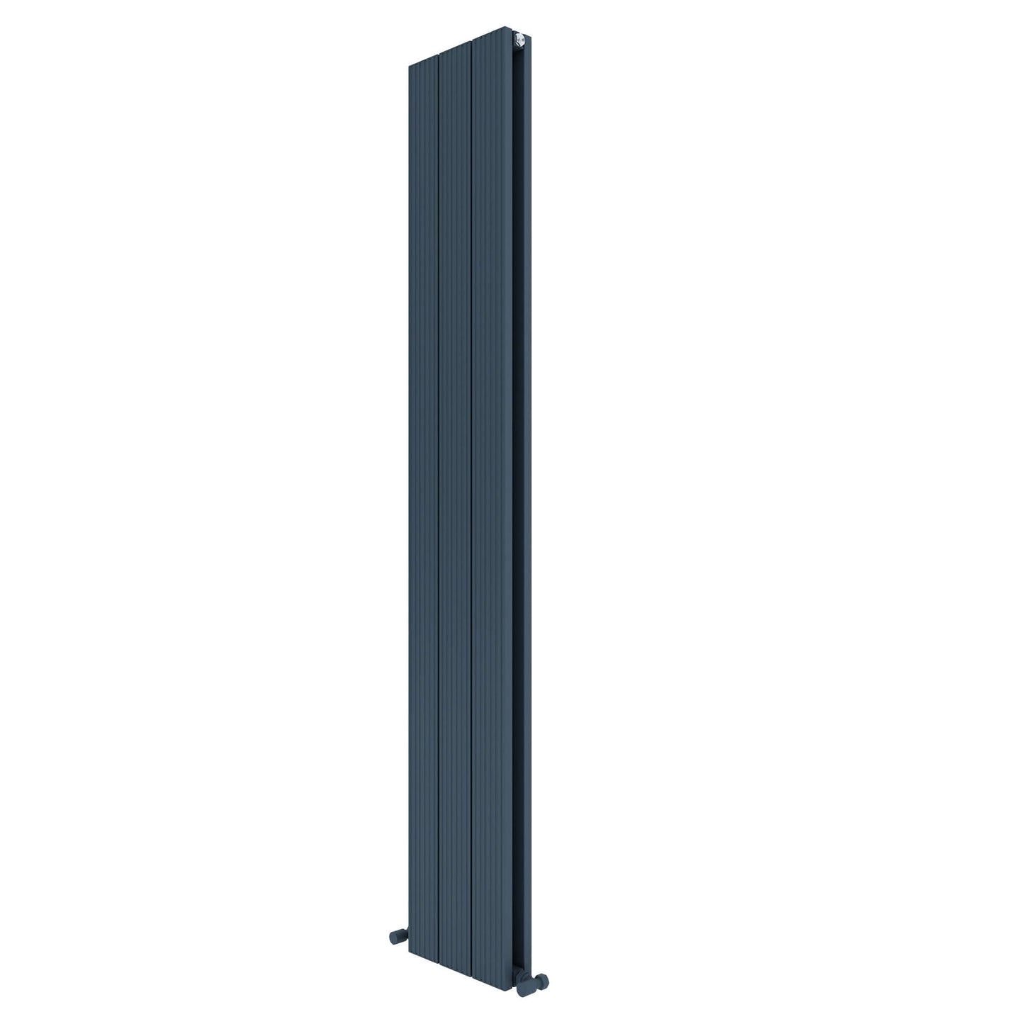 Radiatore verticale in alluminio Carisa Monza Design Moderno Antracite 