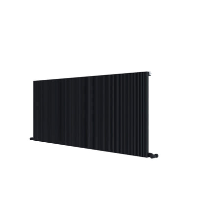 Radiatore Orizzontale Carisa Monza in Alluminio Design Moderno Nero 