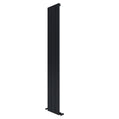 Radiatore verticale in alluminio Carisa Monza Design Moderno Nero 