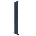 Radiatore verticale in alluminio Carisa Monza Design Moderno Antracite 