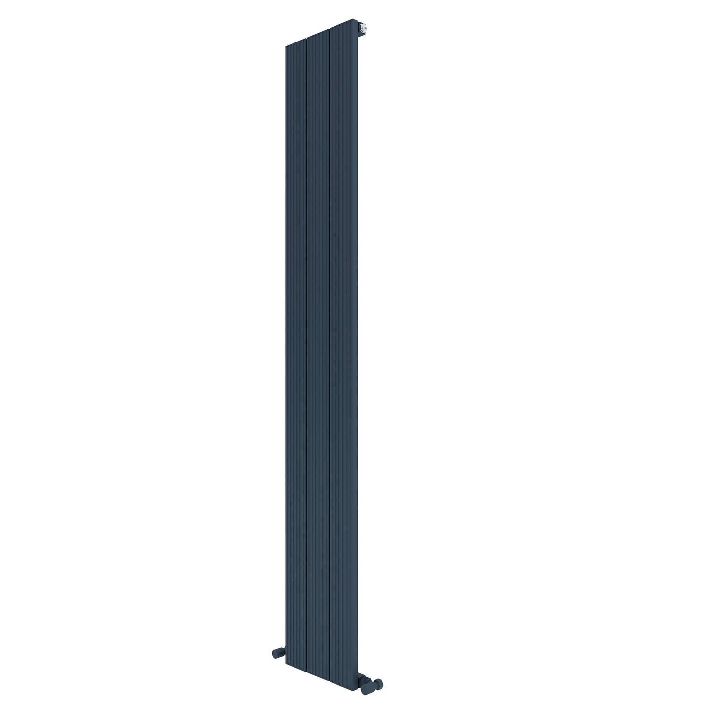 Radiatore verticale in alluminio Carisa Monza Design Moderno Antracite 