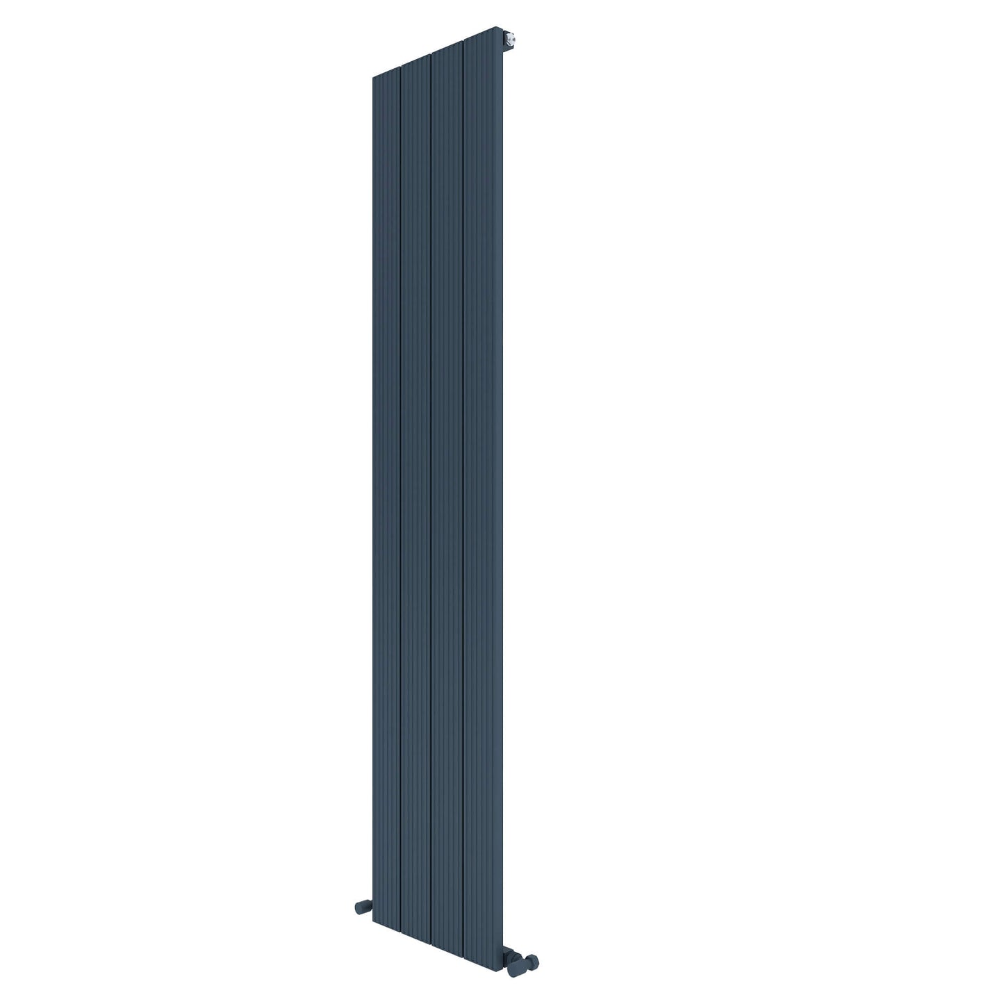 Radiatore verticale in alluminio Carisa Monza Design Moderno Antracite 