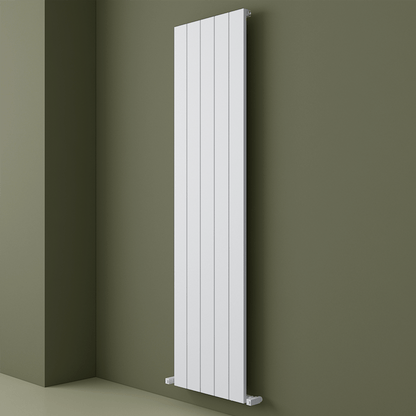 Carisa Nemo Termoarredo Verticale in Alluminio Design Moderno Bianco 