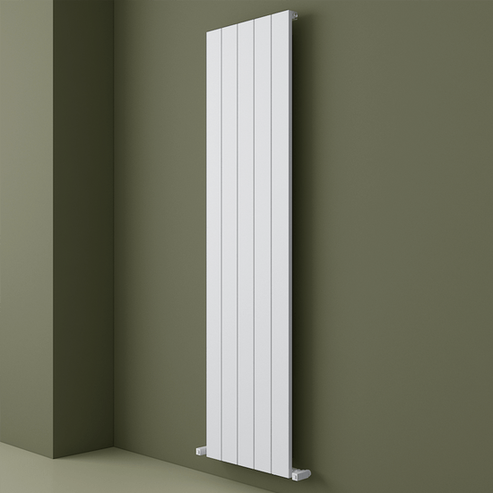 Carisa Nemo Termoarredo Verticale in Alluminio Design Moderno Bianco 
