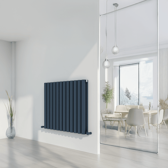 Termoarredo Orizzontale Carisa Tallis in Alluminio Design Moderno Antracite 