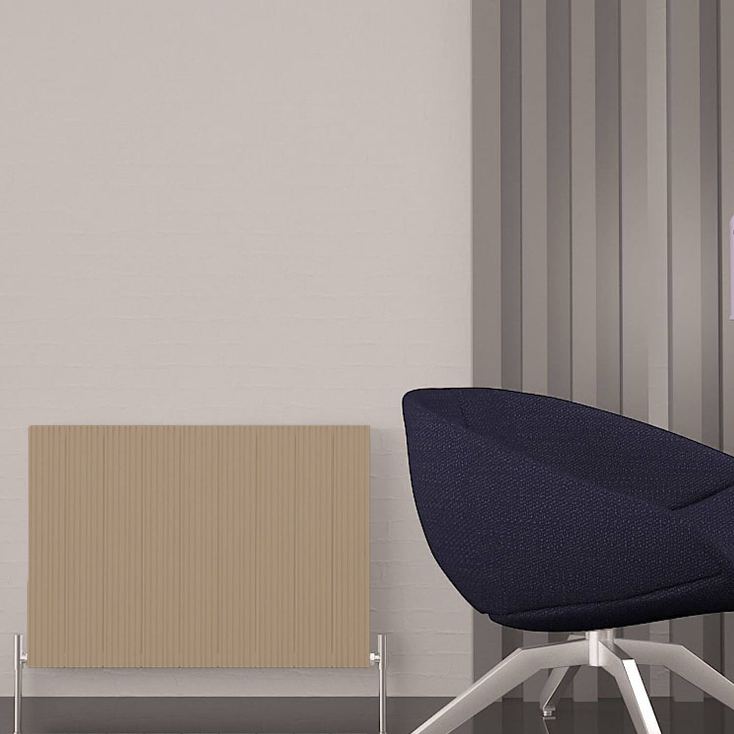 Carisa Monza Double (Reverse Side Nemo) Termoarredo in Alluminio Orizzontale Design Moderno Latte 