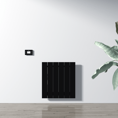Termoarredo Elettrico Orizzontale Carisa Boreas M Design Moderno Nero 